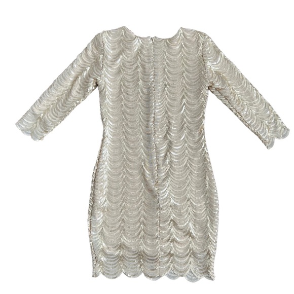 Tfnc London gold sequin mini dress medium - Picture 2 of 10